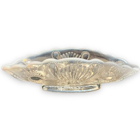 Jefferson Glass Jewel And Fan Pickle Dish - Picture 3 of 10